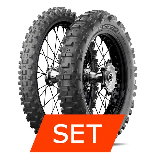 Michelin Enduro Medium Juego de Neumáticos | 90/90-21 54R TT + 140/80-18 70R TT