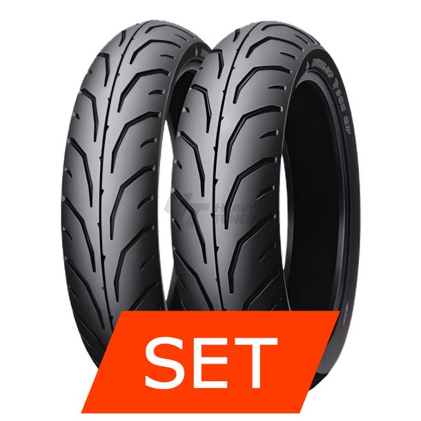 Set di pneumatici Dunlop TT900 GP J | 100/80-14 48P TT + 120/80-14 58P TT
