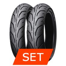Set di pneumatici Dunlop TT900 GP J | 100/80-14 48P TT + 120/80-14 58P TT