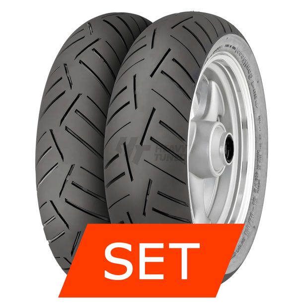 Continental ContiScoot Reifenset | 100/80-16 50P TL + 120/80-14 58S TL