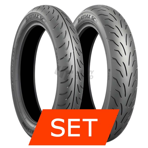 Bridgestone Battlax Scooter SC1 Reifenset | 100/80-16 50P TL + 120/80-16 60P TL