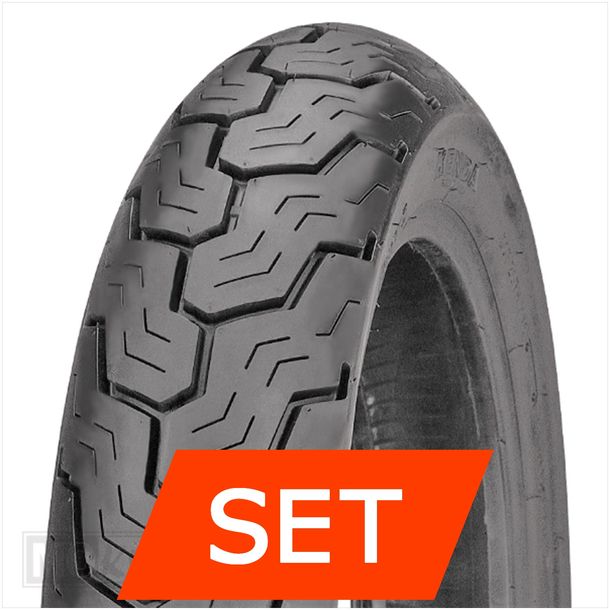 Ensemble de pneus Kenda K430 | 100/80-16 50P T + 120/80-16 60P TL