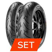 Pirelli Diablo Rosso II R Conjunto de Pneus | 100/80 R17 52H TL + 130/70 R17 62H TL