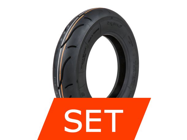 BGM Sport 3.50 10 Zoll TL 59S 180 kmh reinforced für schlauchlos Felgen Reifenset