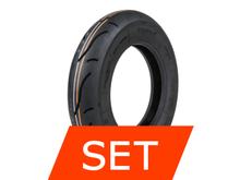 BGM Sport 3.50 10 Inch TL 59S 180 kmh reinforced for tubeless rims tire set