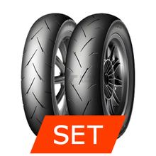 Dunlop TT93 GP Set di pneumatici | 100/90-10 56J TL + 100/90-10 56J TL