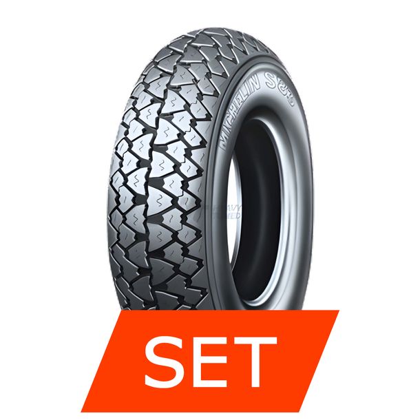 Michelin S83 Bandenset | 3.50-10 59J TL/TT + 3.50-10 59J TL/TT