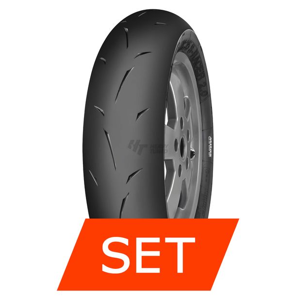 Mitas MC-35 S-Racer 2.0 Medium Reifenset | 100/90-10 56P TL + 100/90-10 56P TL
