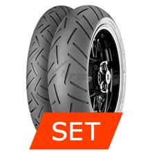 Continental ContiRoadAttack 3 CR Juego de Neumáticos | 100/90 R18 56V TL + 130/80 R18 66V TL