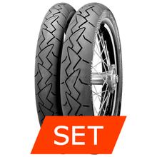 Continental ContiClassicAttack Juego de neumáticos | 100/90 R19 57V TL + 120/90 R18 65V TL