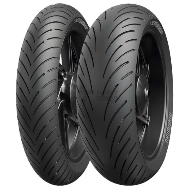 Jeu de pneus Eurogrip Roadhound pour Triumph Scrambler 865 100/90-19+130/80-17 – Bild 2