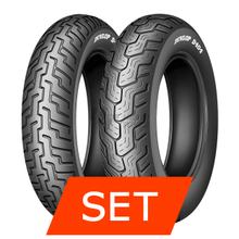 Dunlop D404 Jeu de pneus | 100/90-19 57H TL + 150/80 B16 71H TL
