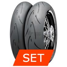 Continental ContiAttack SM Evo Tire Set | 110/70 R17 54H TL + 140/70 R17 66H TL