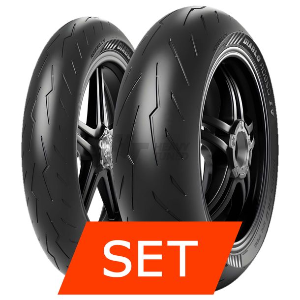 Jeu de pneus Pirelli Diablo Rosso IV | 110/70 R17 54H TL + 150/60 R17 66H TL