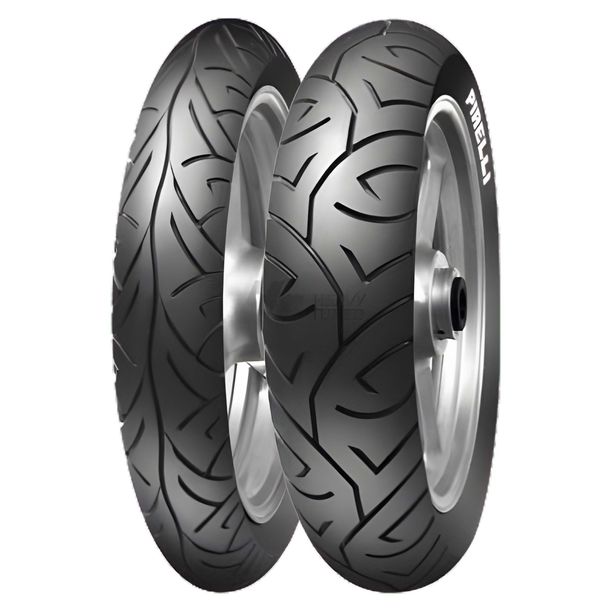 Jeu de pneus Pirelli Sport Demon pour Yamaha XJ 600 S Diversion 110/70-17 – Bild 2