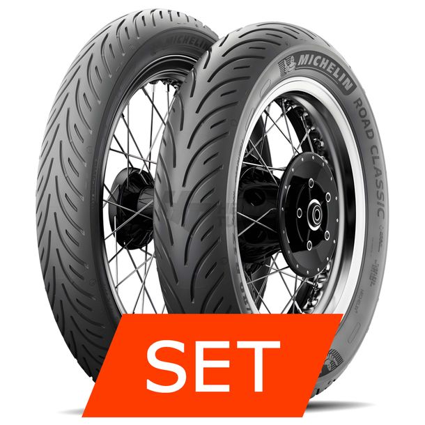 Michelin Road Classic Bandenset | 110/80 B17 57V TL + 130/70 B17 62H TL