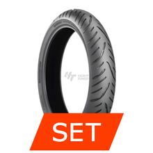 Jeu de pneus Bridgestone Battlax T32 | 110/80 ZR18 58W TL + 150/70 ZR17 69W TL