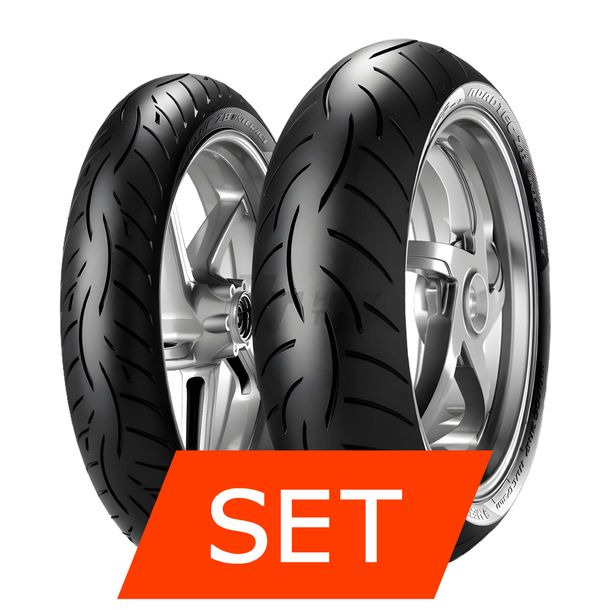 Metzeler Roadtec Z8 Interact Jeu de pneus | 110/80 ZR18 58W TL + 160/60 ZR17 69W TL