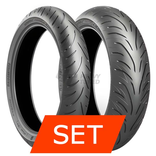 Conjunto de Pneus Bridgestone Battlax T31 | 110/80 R18 58V TL + 180/55 ZR17 73W TL