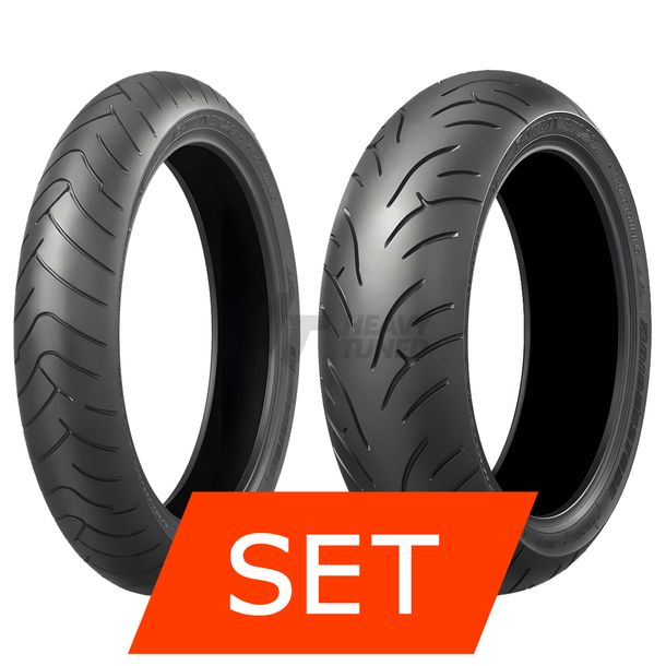 Bridgestone Battlax BT023 Reifenset | 110/80 ZR18 58W TL + 180/55 ZR17 73W TL