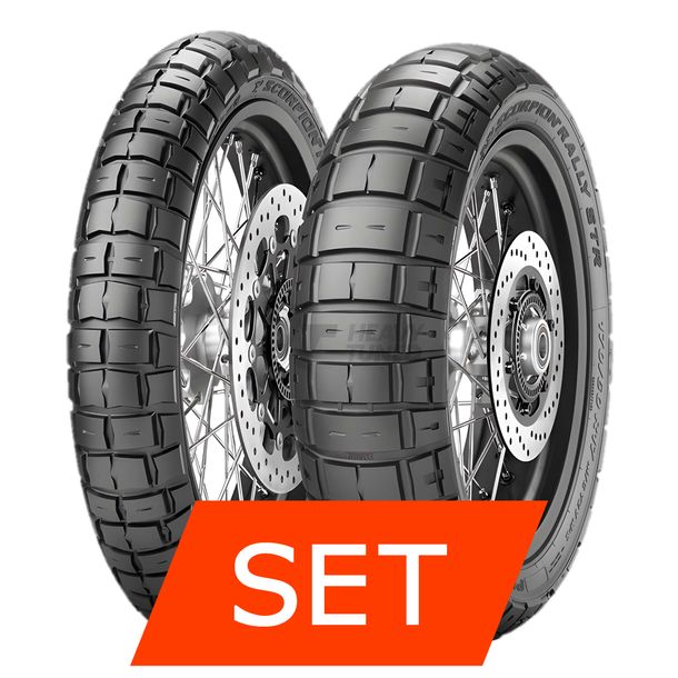 Pirelli Scorpion Rally STR Reifenset | 110/80 R18 58H TL + 180/55 R17 73V TL