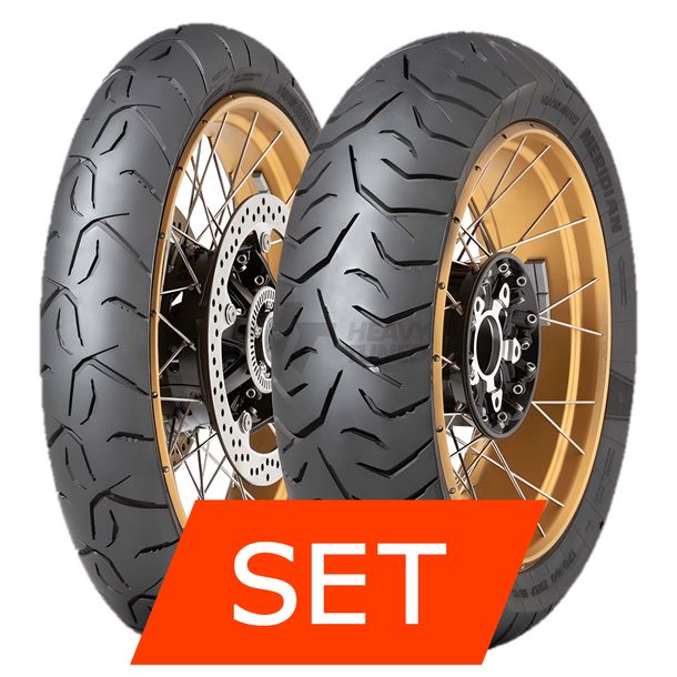 Dunlop Trailmax Meridian Jeu de pneus | 110/80 R19 59V TL + 130/80-17 65S TT