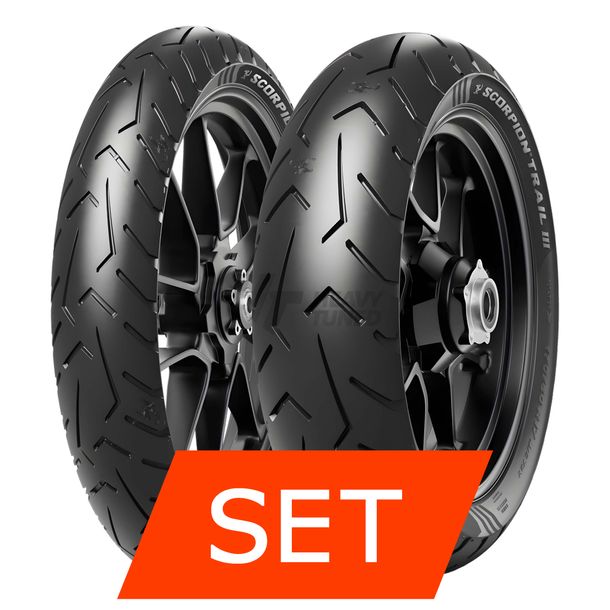 Pirelli Scorpion Trail III Reifenset | 110/80 R19 59V TL + 130/80 R17 65V TL
