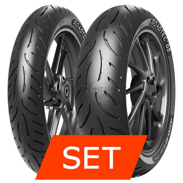 Set Gomme Metzeler Roadtec 02 | 110/80 R19 59V TL + 180/55 ZR17 73W TL