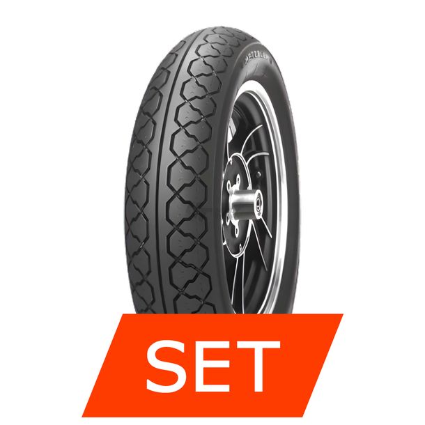 Metzeler Perfect ME 77 Set di Pneumatici | 110/90-16 59S TT + 130/90-15 66S TL