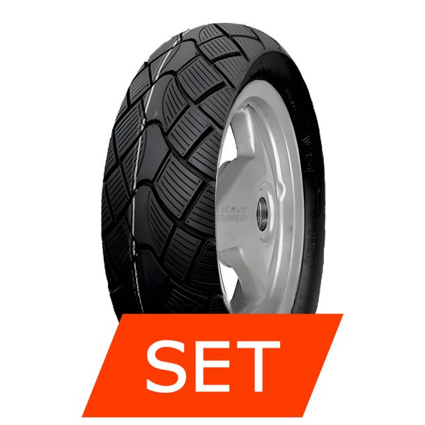 Vee Rubber VRM 351 Reifenset | 120/70-12 58S TL + 120/70-12 58S TL