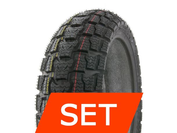IRC Tire Winterreifen IRC Urban Snow SN 26 Reifen M+S Reifenset | 120/70 -12 58L + 130/70 -12 62L