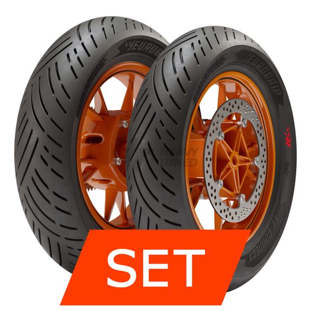 Eurogrip Bee Connect UHP Tyre Set | 120/70-14 55S TL + 120/70-14 55S TL