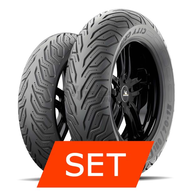 Michelin City Grip 2 Reifenset | 120/70-14 61S TL + 120/70-14 61S TL