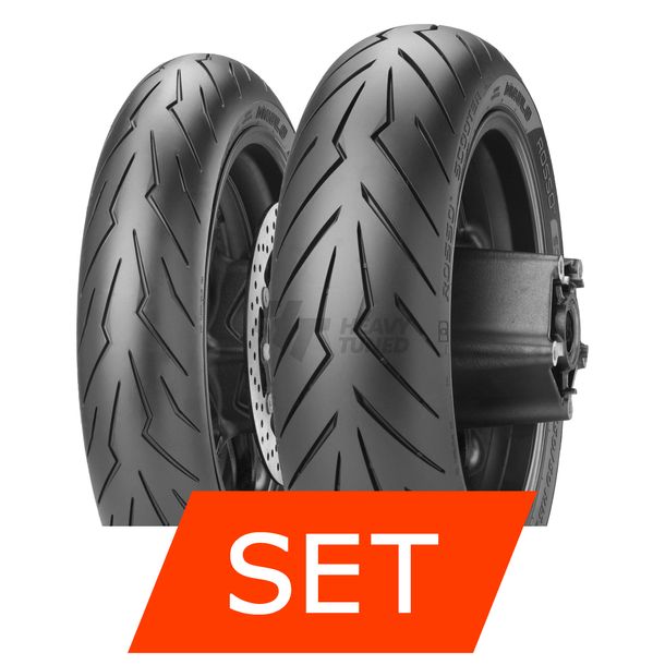 Pirelli Diablo Rosso Scooter Reifenset | 120/70-14 55S TL + 120/70-14 55S TL