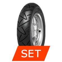 Continental ContiTwist Bandenset | 120/70-14 55S TL + 140/60-13 63S TL