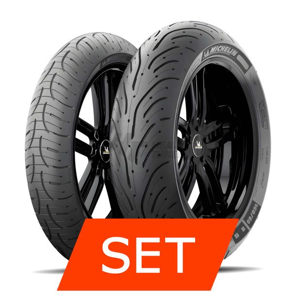 Michelin Pilot Road 4 Scooter Set di Pneumatici | 120/70 R15 56H TL + 160/60 R15 67H TL