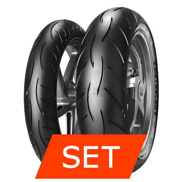 Metzeler Sportec M5 Interact Jeu de pneus | 120/70 ZR17 58W TL + 150/60 R17 66H TL