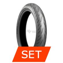 Ensemble de pneus Bridgestone Battlax S22 N | 120/70 ZR17 58W TL + 180/55 ZR17 73W TL