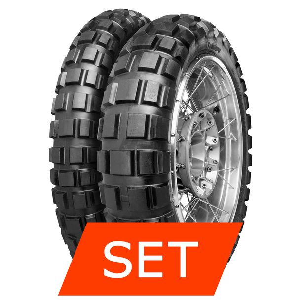 Continental TKC 80 Reifenset | 120/70-17 58Q TL + 180/55 B17 73Q TL