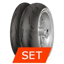 Continental ContiRaceAttack 2 Medium Reifenset | 120/70 ZR17 58W TL + 190/55 ZR17 75W TL