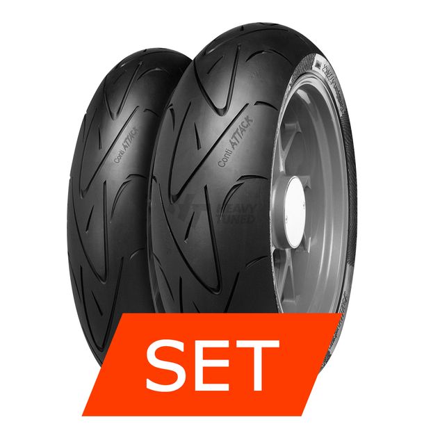 Continental ContiSportAttack Reifenset | 120/70 ZR17 58W TL + 190/55 ZR17 75W TL