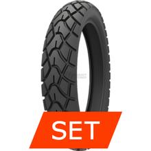 Jeu de pneus Kenda K761 Toutes Saisons | 120/80 -12 65J + 130/80 -12 69J