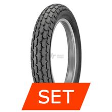 Dunlop K180 Sada pneumatik pro skútry | 120/80-12 65J TL + 130/80-12 69J TL