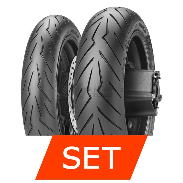 Pirelli Diablo Rosso Scooter Bandenset | 120/80-14 58S TL + 150/70-13 64S TL
