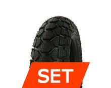 IRC Tire Pneu hiver IRC Urban Snow SN 23 Pneu M+S Jeu de pneus | 120/90 -10 66L + 120/90 -10 66L