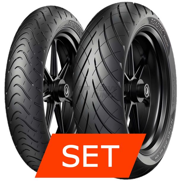Metzeler Roadtec Scooter Reifenset | 120/90-10 66L TL + 120/90-10 66L TL