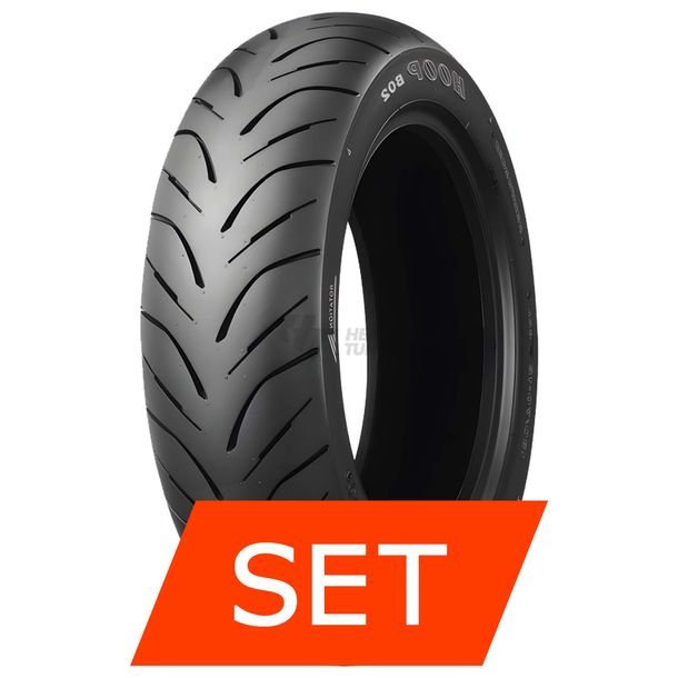Bridgestone Hoop B02 Jeu de pneus | 130/60-13 53L TL + 130/60-13 53L TL