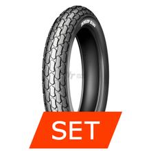 Dunlop K180 J Set di pneumatici | 130/80-18 66P TT + 180/80-14 78P TT