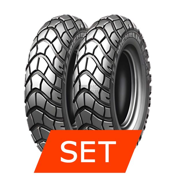 Michelin Reggae Reifenset | 130/90-10 61J TL + 130/90-10 61J TL