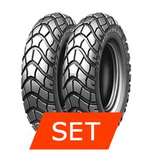 Michelin Reggae Reifenset | 130/90-10 61J TL + 130/90-10 61J TL